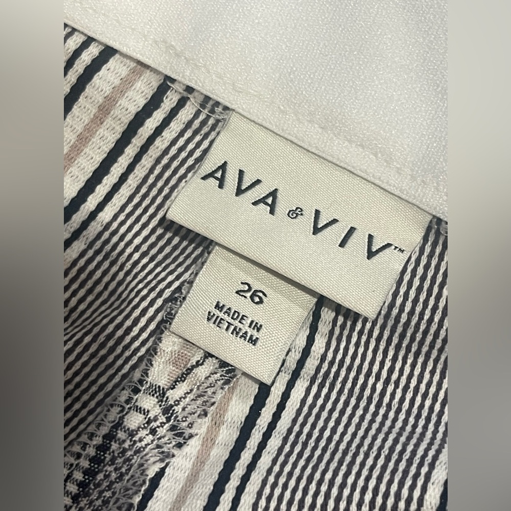 Women's High-Rise Ankle Tapered Pants - Ava & Viv Size 26 NWT Comfort Waist - Picture 6 of 11